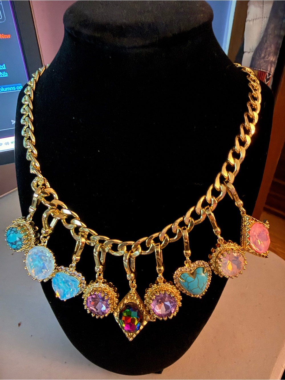 Feed Me Gems Charm Necklace and Bracelet